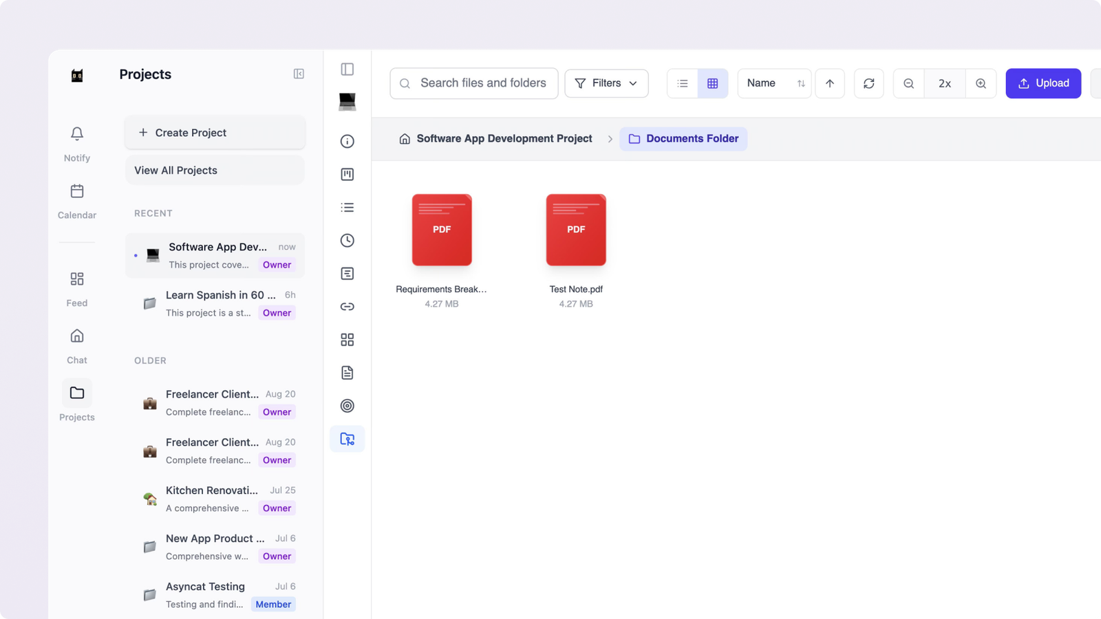 File storage workflow